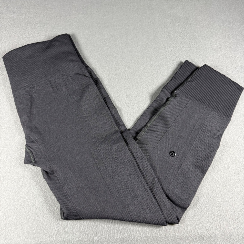 Lululemon Ebb to Street Tight High Rise Seamless Leggings Gray 25" Size 6
